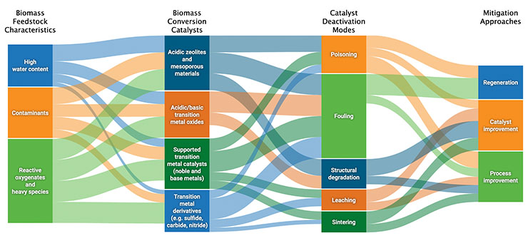 Three Sources of Catalyst Deactivation From Biomass-Derived Feedstocks